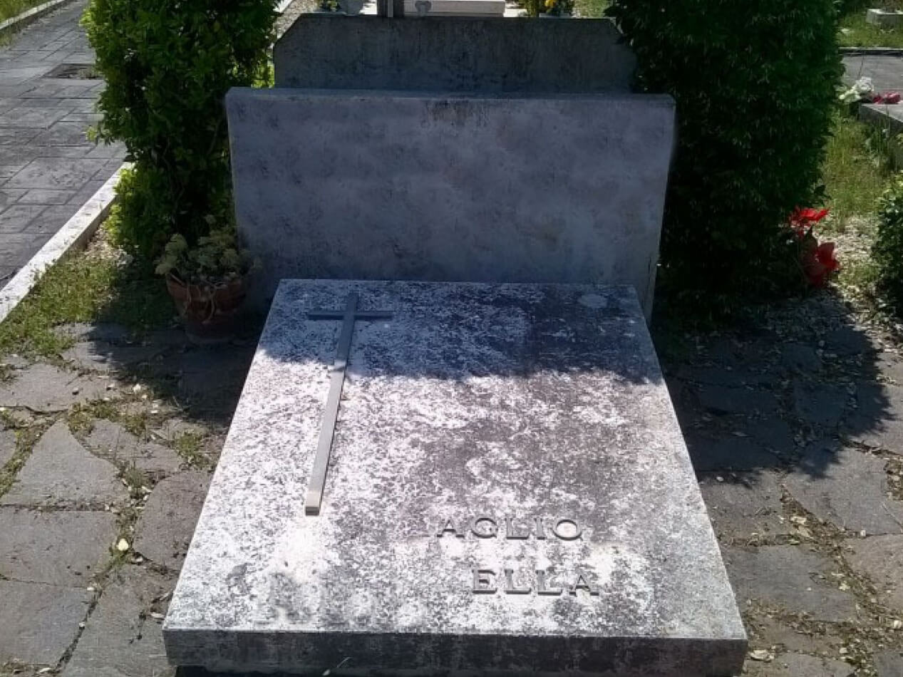 Manutenzione e pulizia tombe Luca Vannini Marmi prima